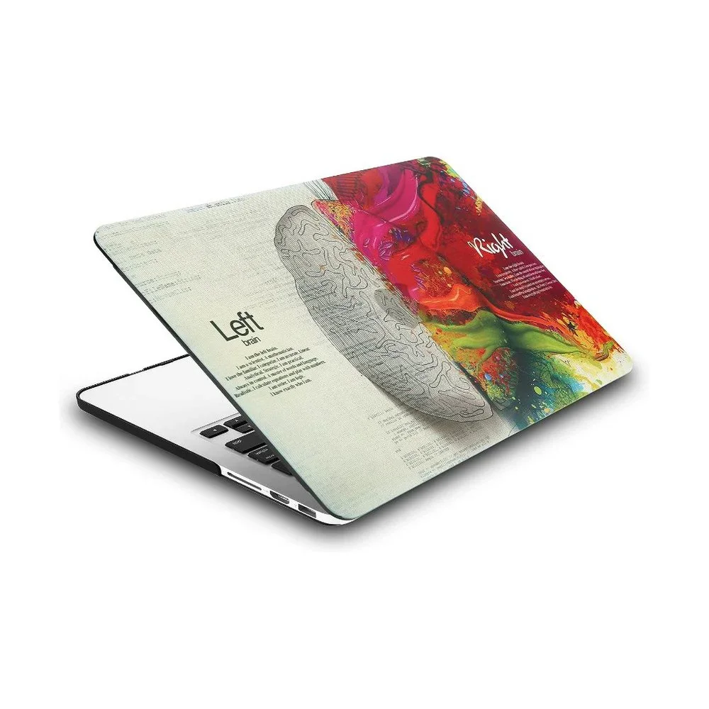 Left & Right Brain Vinyl Skin + Keyboard Cover for MacBook Air 13